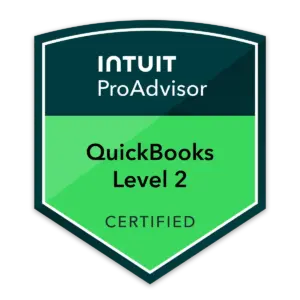 Intuit ProAdvisor QuickBooks Level 2 Certified badge
